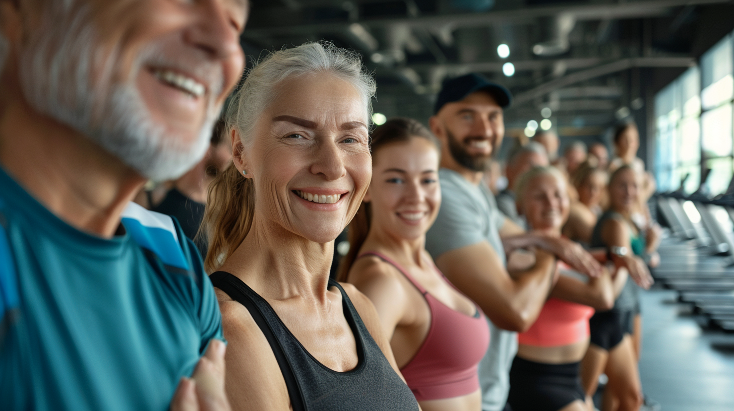 Aktív életmódot élő különböző korú emberek